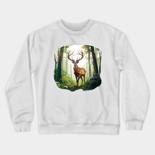 Deer Lover Crewneck Sweatshirt by zooleisurelife